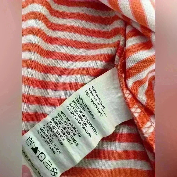 Bundle of Two Golf Polos. Izod Orange & White Stripe & Pro Tour Yellow & Blue - Picture 8 of 9